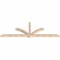 Ekena Millwork Redmond Smooth Timber Gable Bracket, Douglas Fir, 108"W x 36"H x 3 1/2"D x 3 1/2"F, 8/12 Pitch GBW108X36X0404RED00SDF - alternate 2